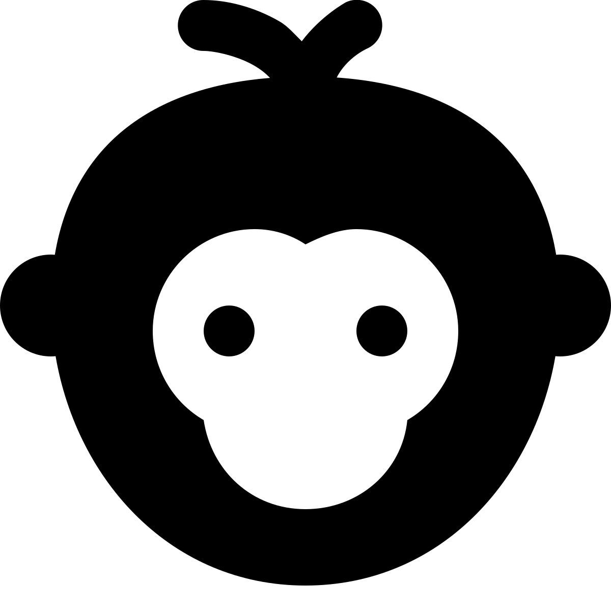 forma regular filled style jahr des affen icon