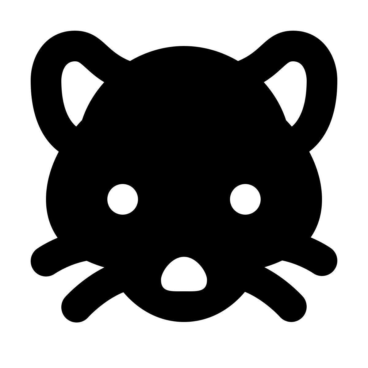 forma regular filled style jahr der ratte icon