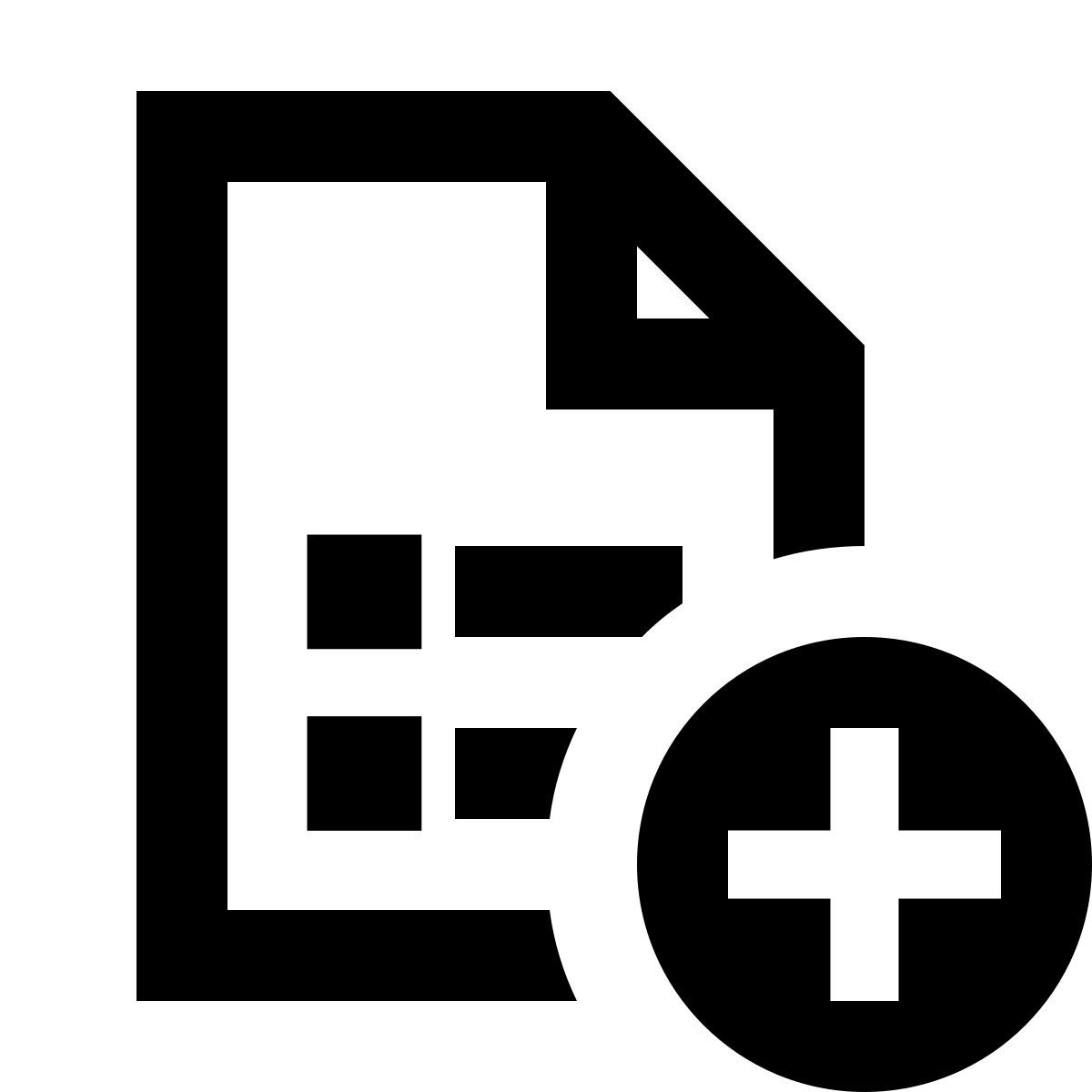 forma regular sharp style add list icon