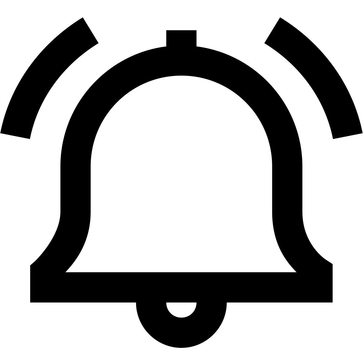 forma regular sharp style alarm icon