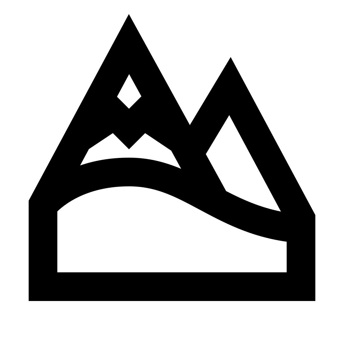 forma regular sharp style 阿尔卑斯山 icon