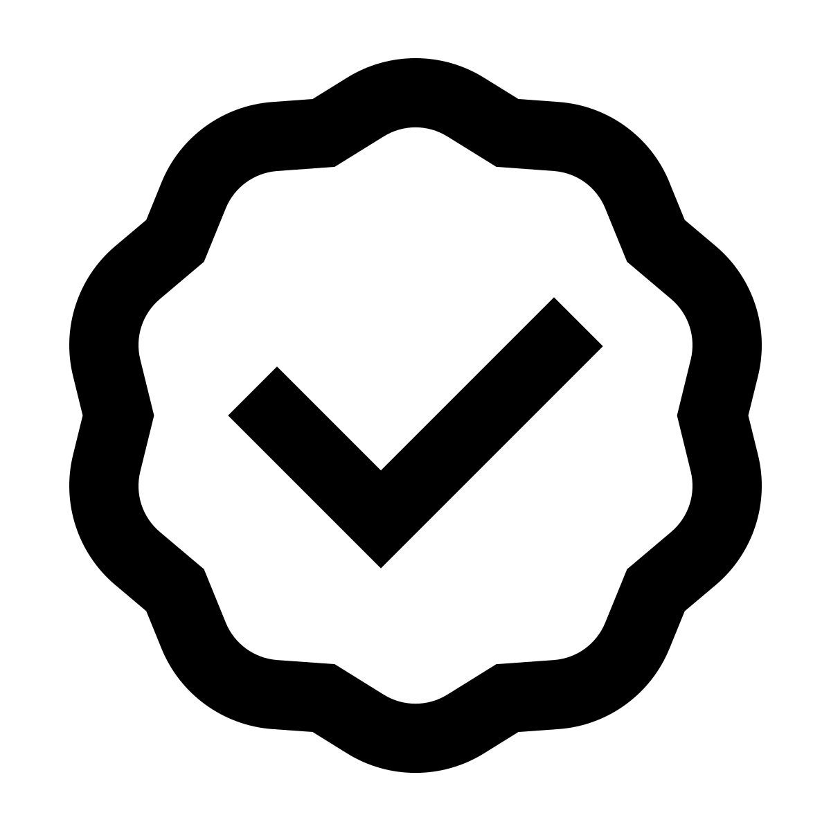 forma regular sharp style approval icon