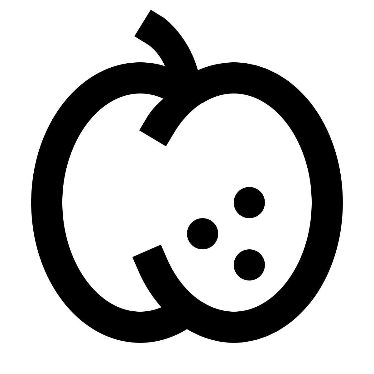 forma regular sharp style albicocca icon