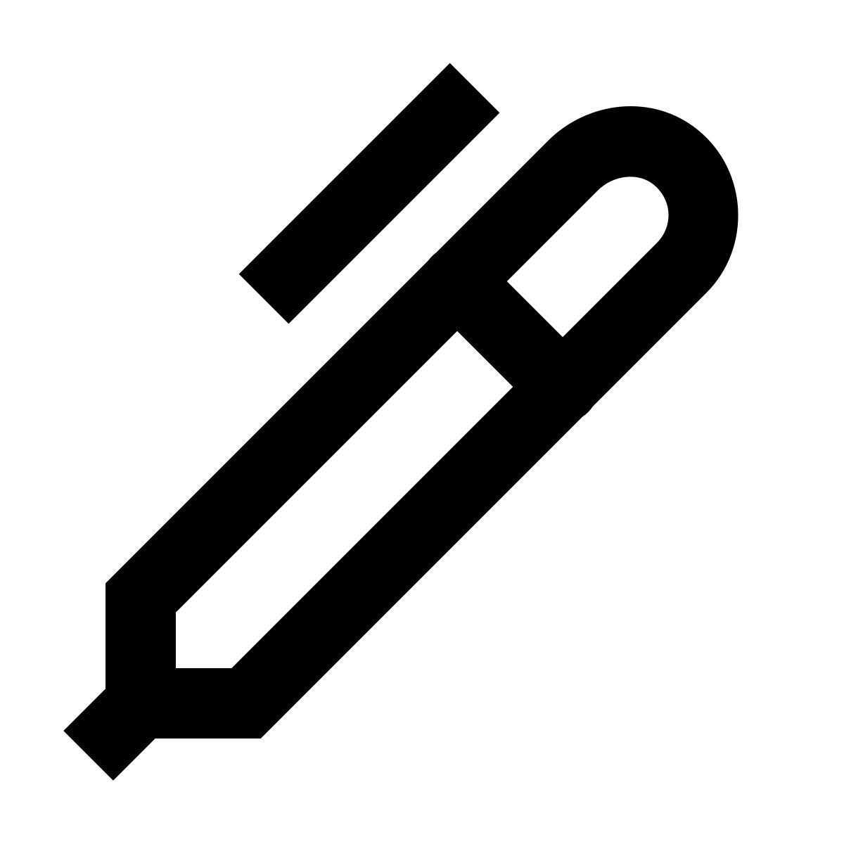 forma regular sharp style ball point pen icon