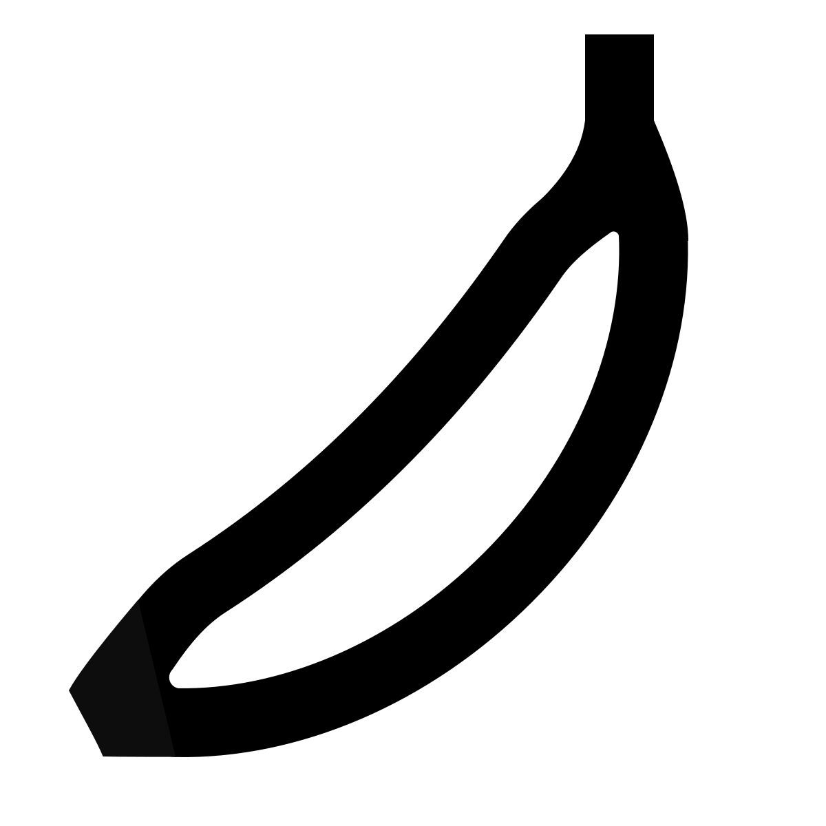 forma regular sharp style plátano icon