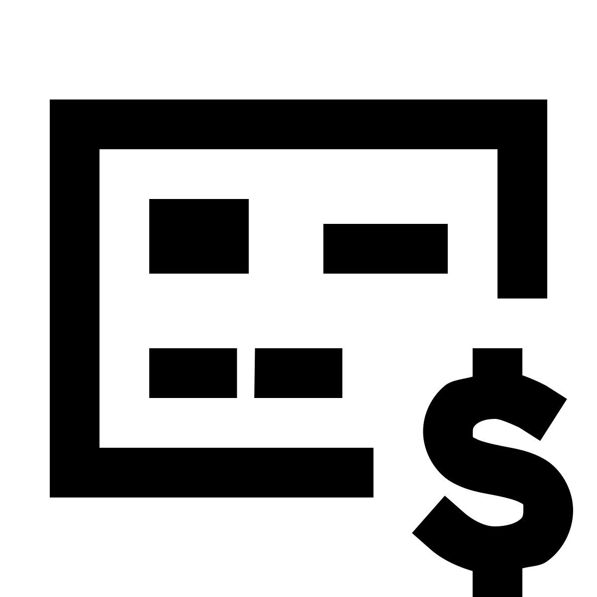 forma regular sharp style bank card dollar icon