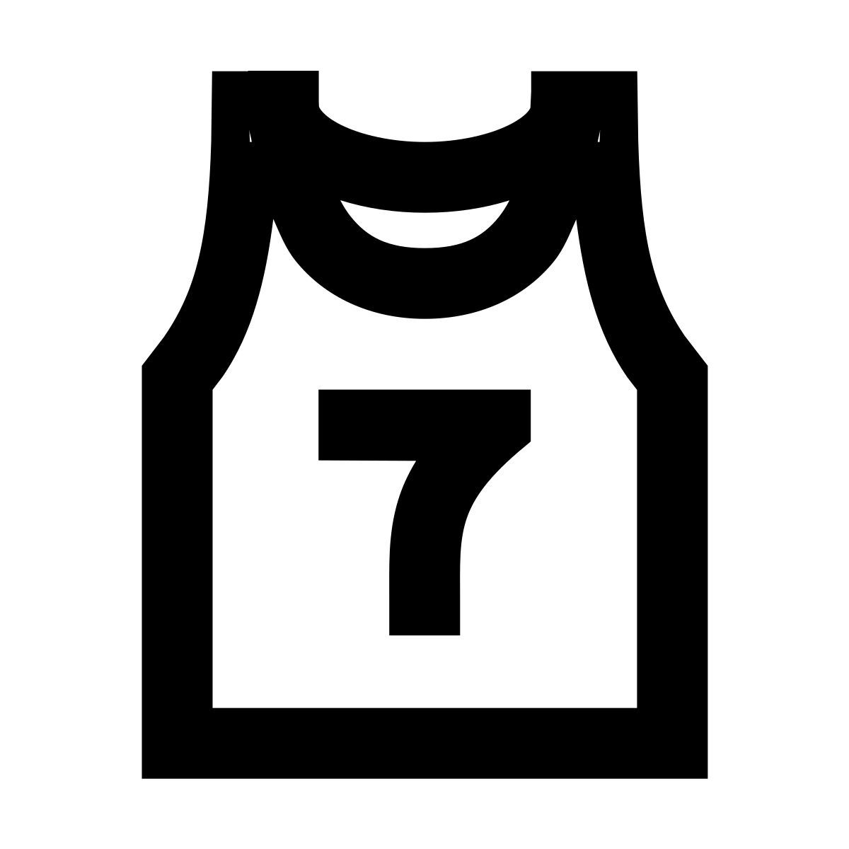 forma regular sharp style basketball jersey icon