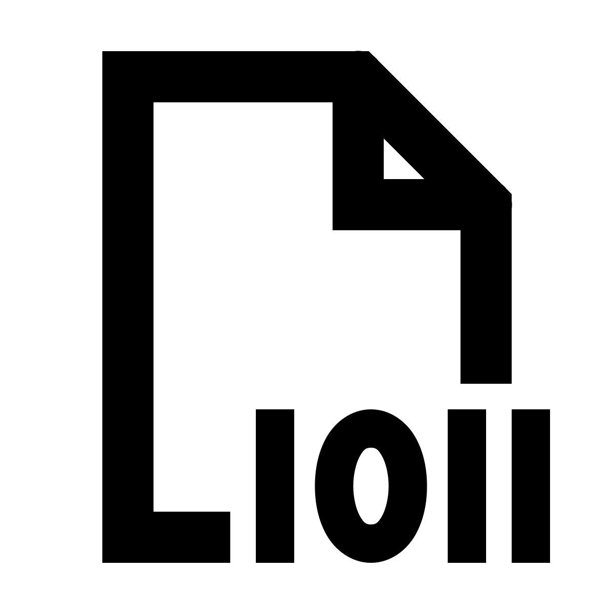 forma regular sharp style 바이너리 파일 icon