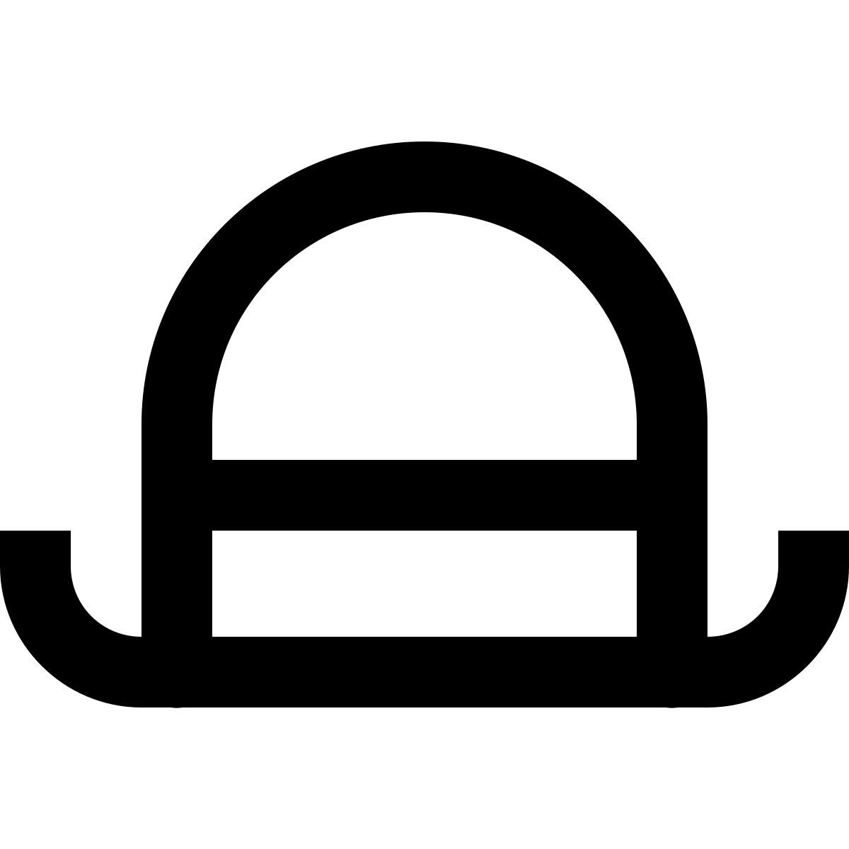 forma regular sharp style 圆顶硬礼帽 icon