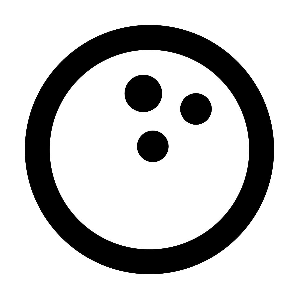 forma regular sharp style bowling ball icon