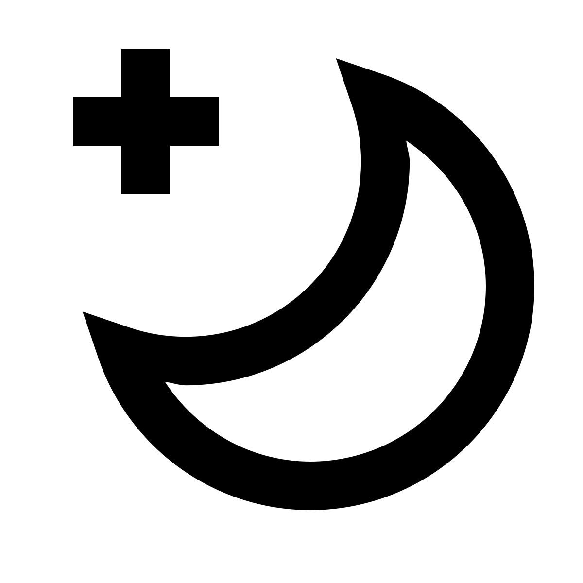 forma regular sharp style luna luminosa icon