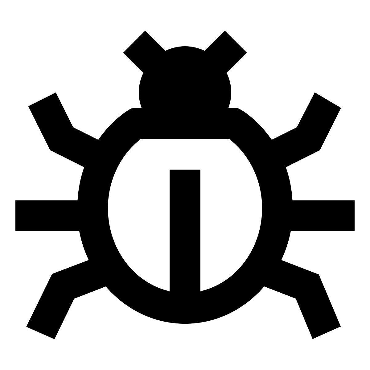 forma regular sharp style insetto icon