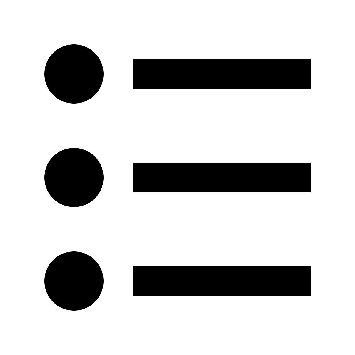 forma regular sharp style bulleted list icon