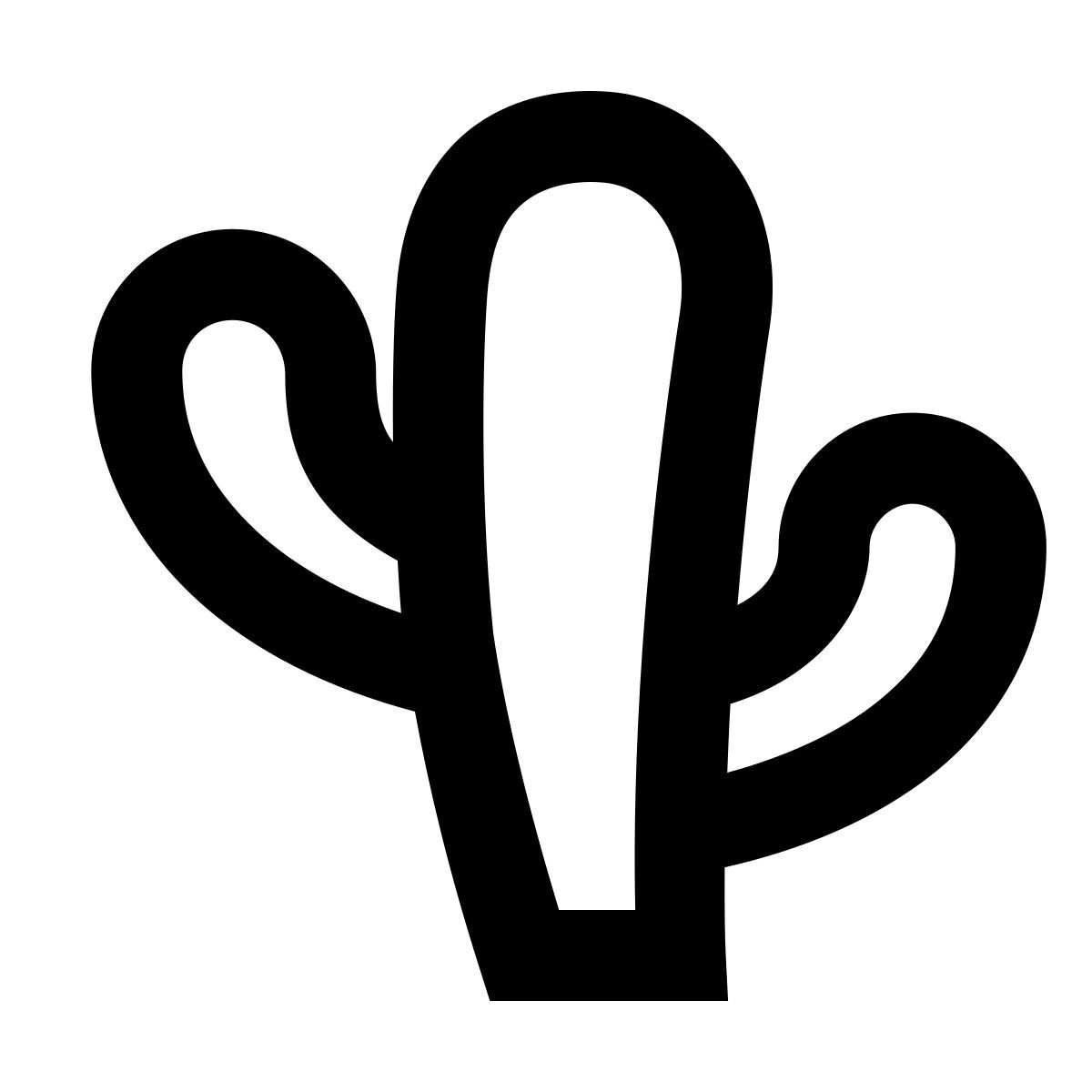 forma regular sharp style 선인장 icon