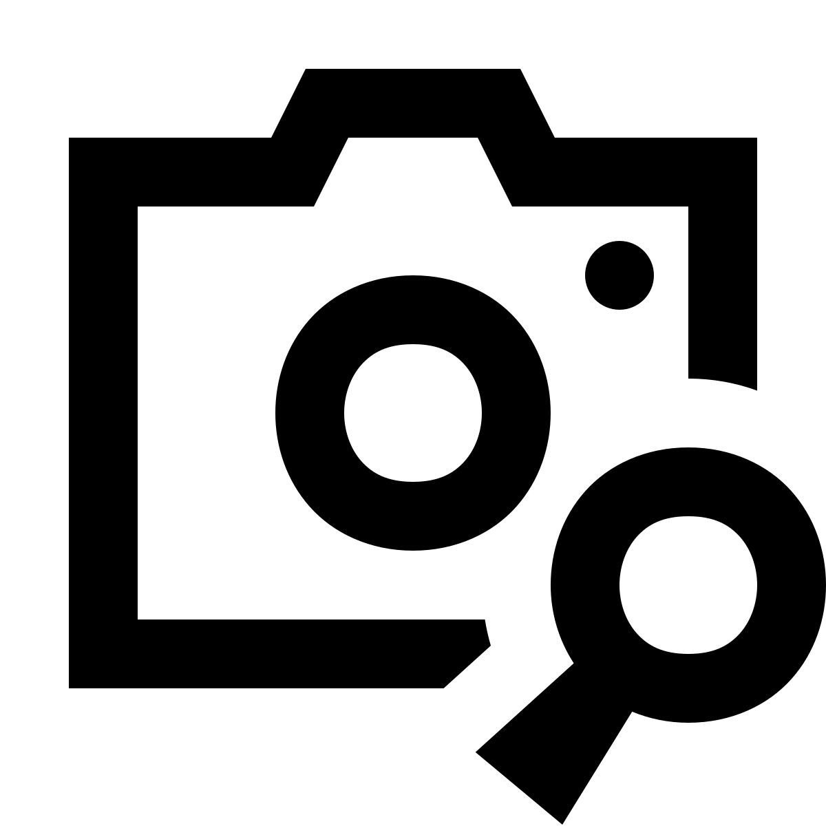 forma regular sharp style identificación de cámara icon