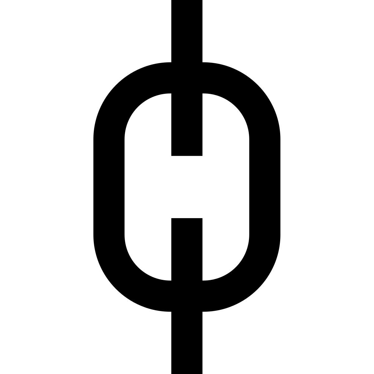 forma regular sharp style chain intermediate icon