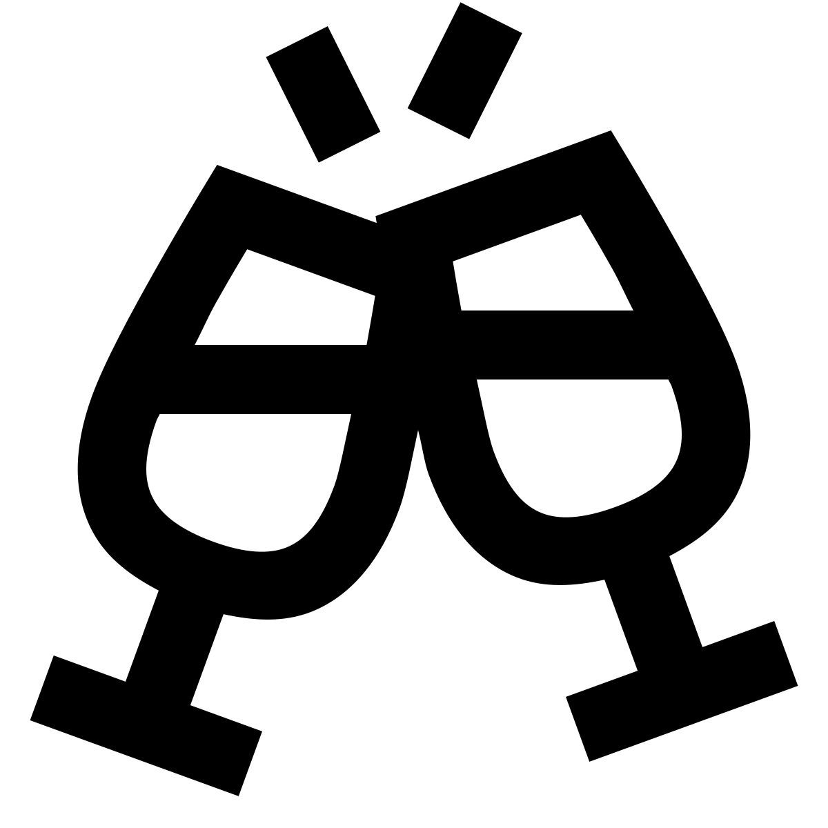 forma regular sharp style champagne icon