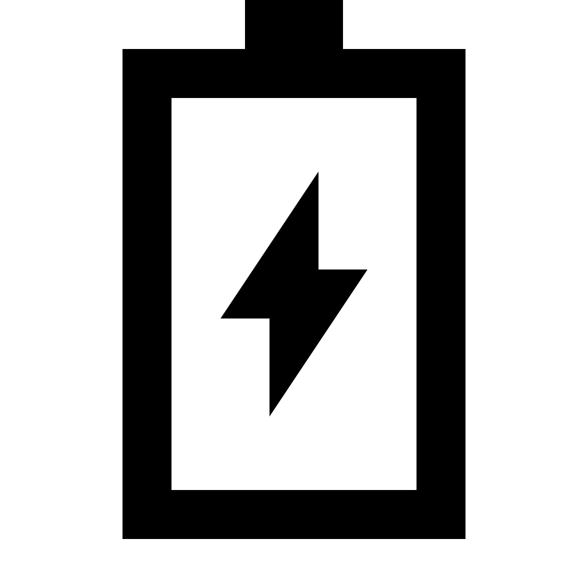 forma regular sharp style charge battery icon