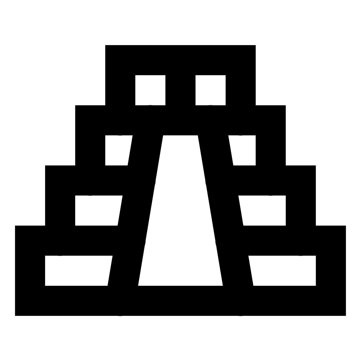 forma regular sharp style chichen itza icon