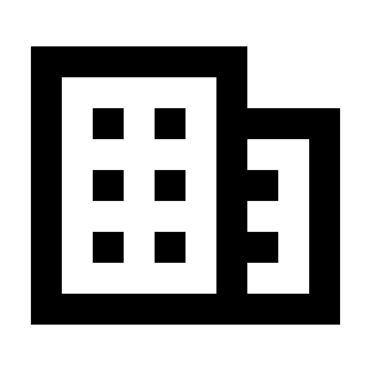 forma regular sharp style 도시 건물 icon