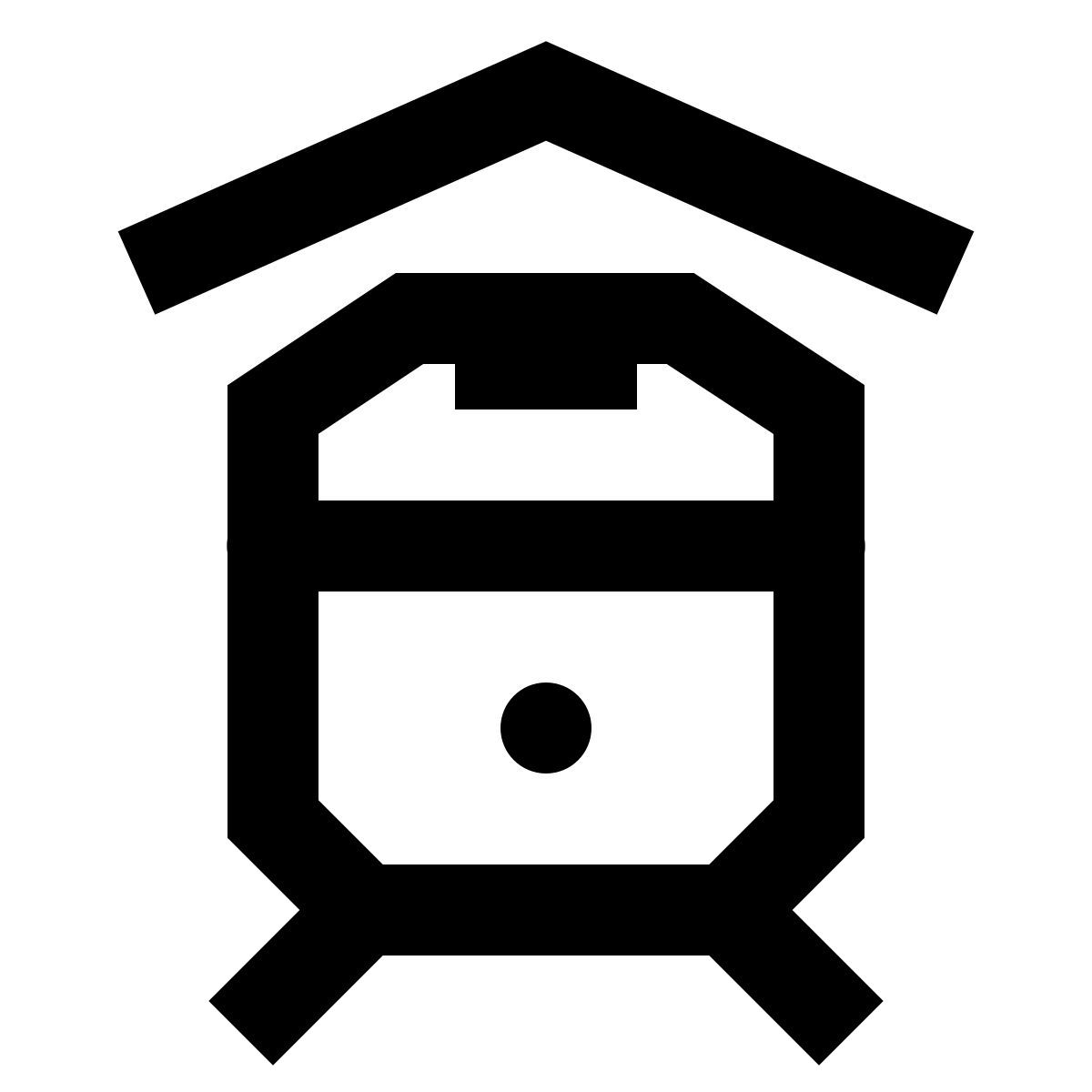 forma regular sharp style city railway station icon