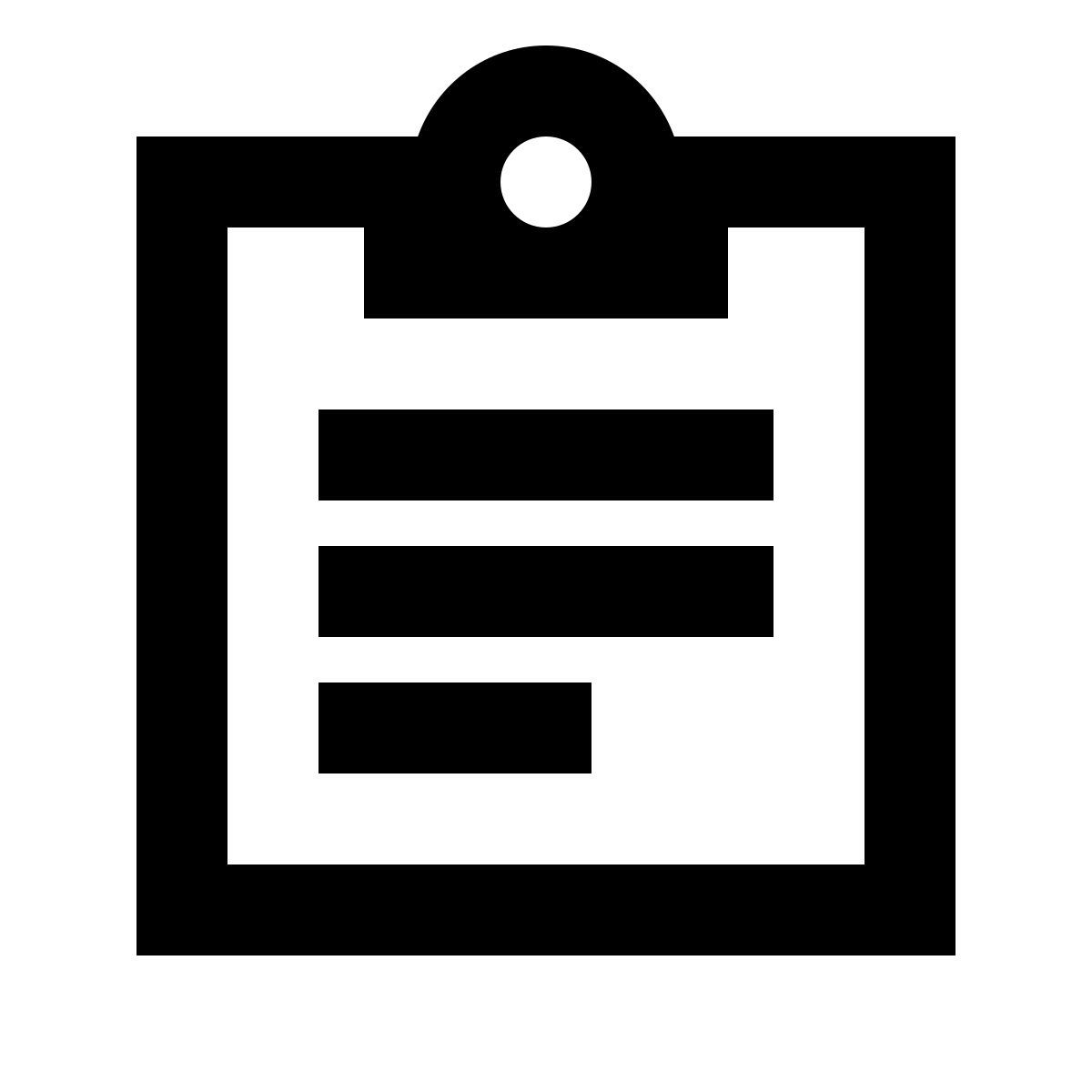 forma regular sharp style clipboard icon