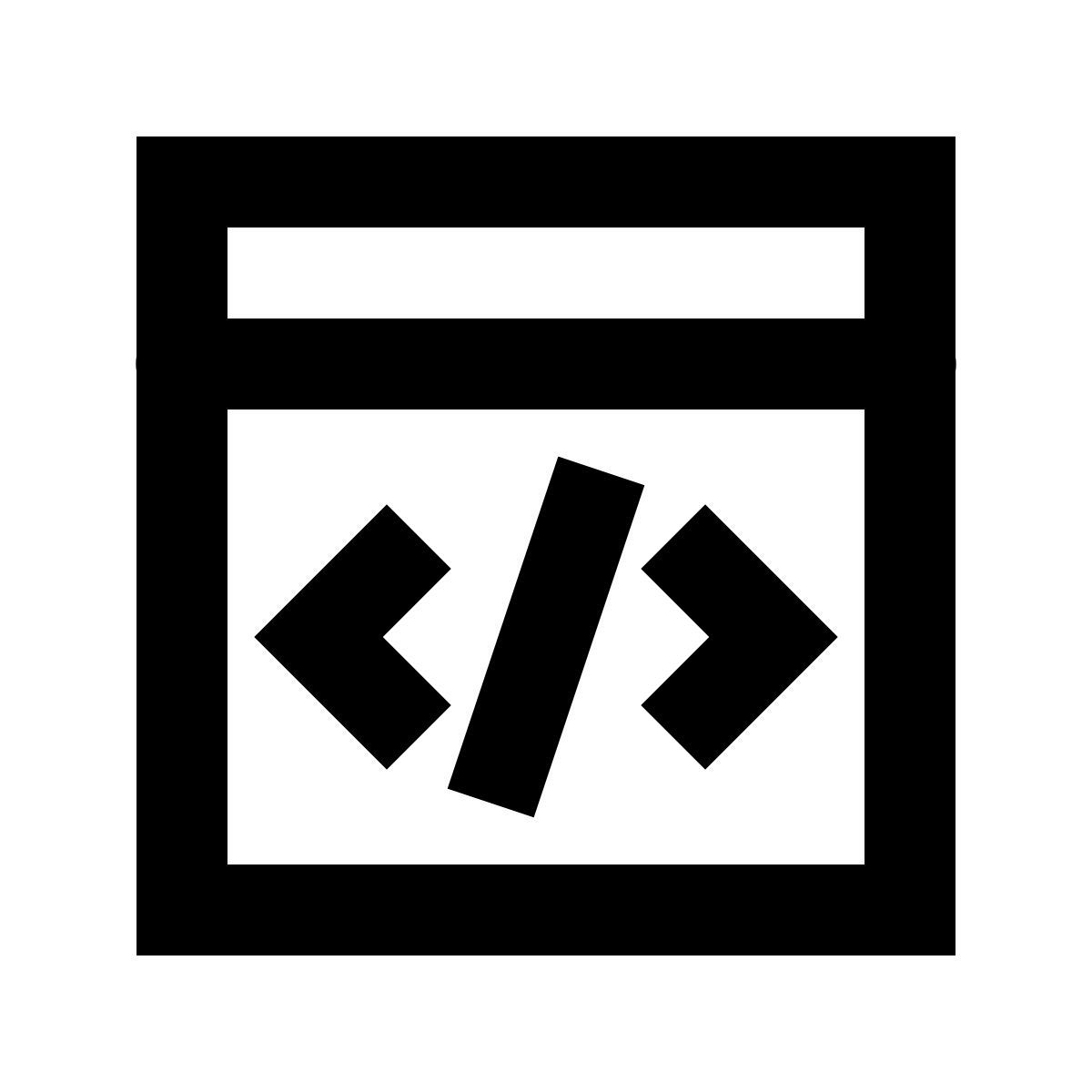 forma regular sharp style code icon