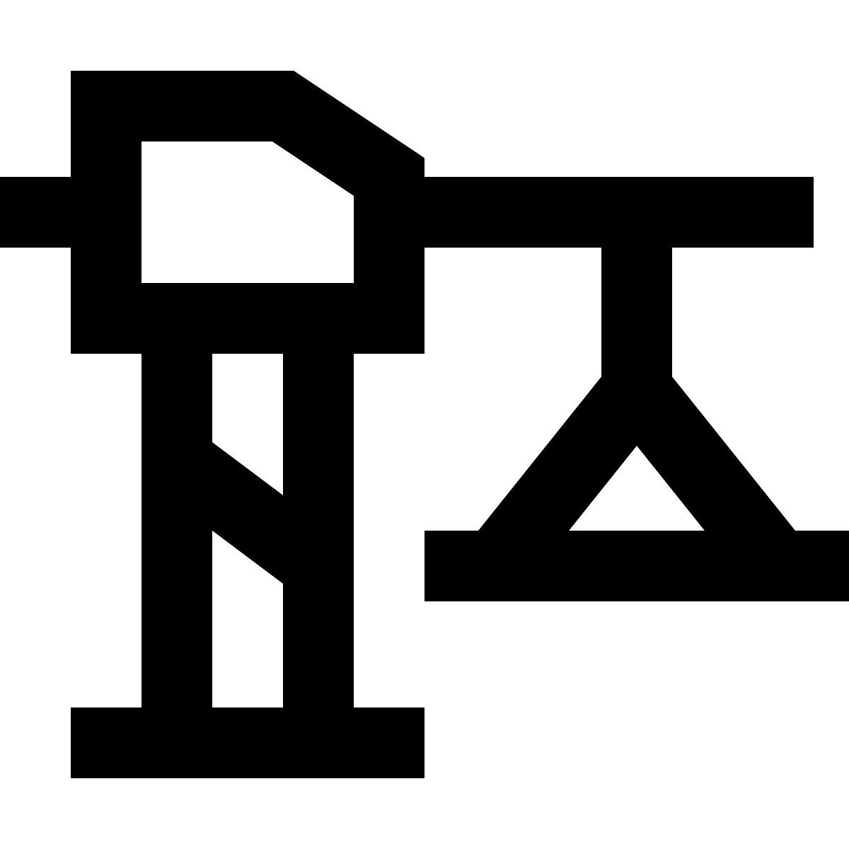 forma regular sharp style constructing icon