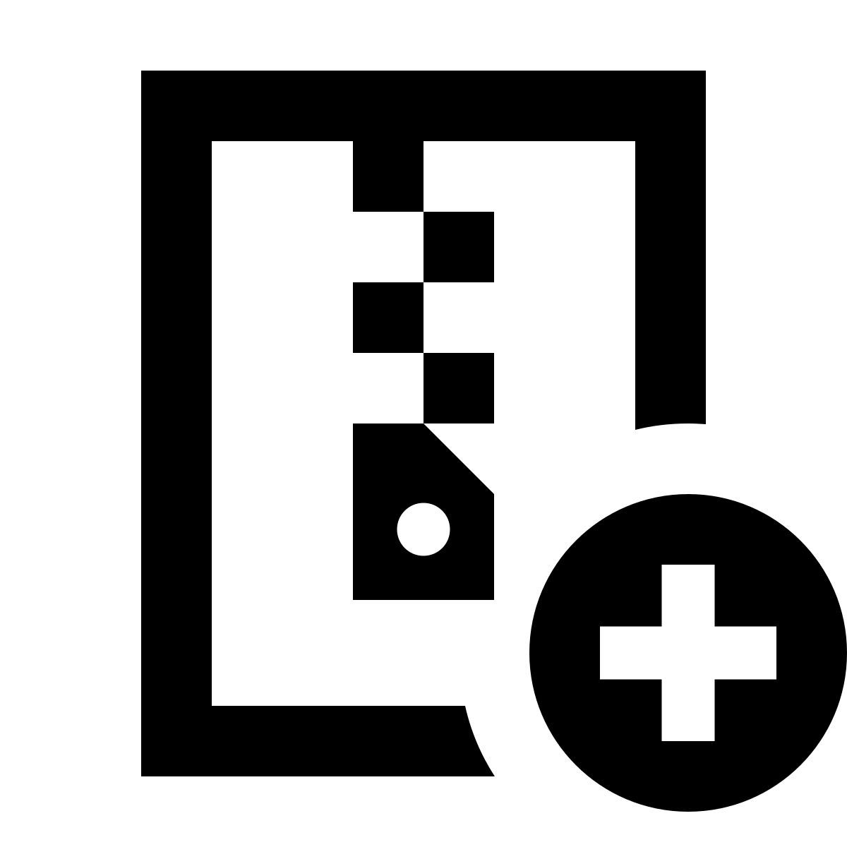 forma regular sharp style añadir archivo icon