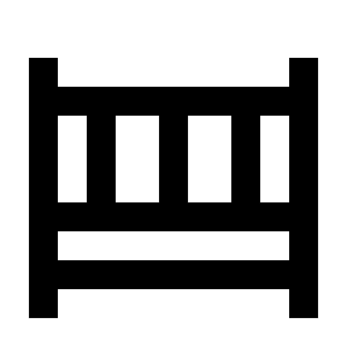 forma regular sharp style 어린이 침대 icon