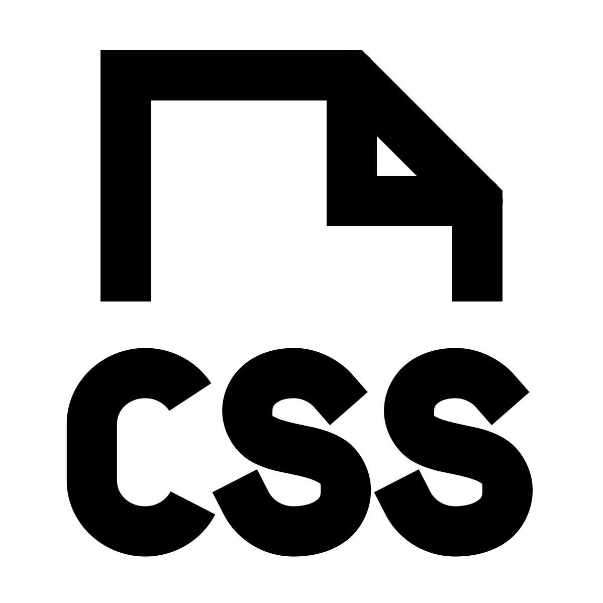 forma regular sharp style fichier de type css icon
