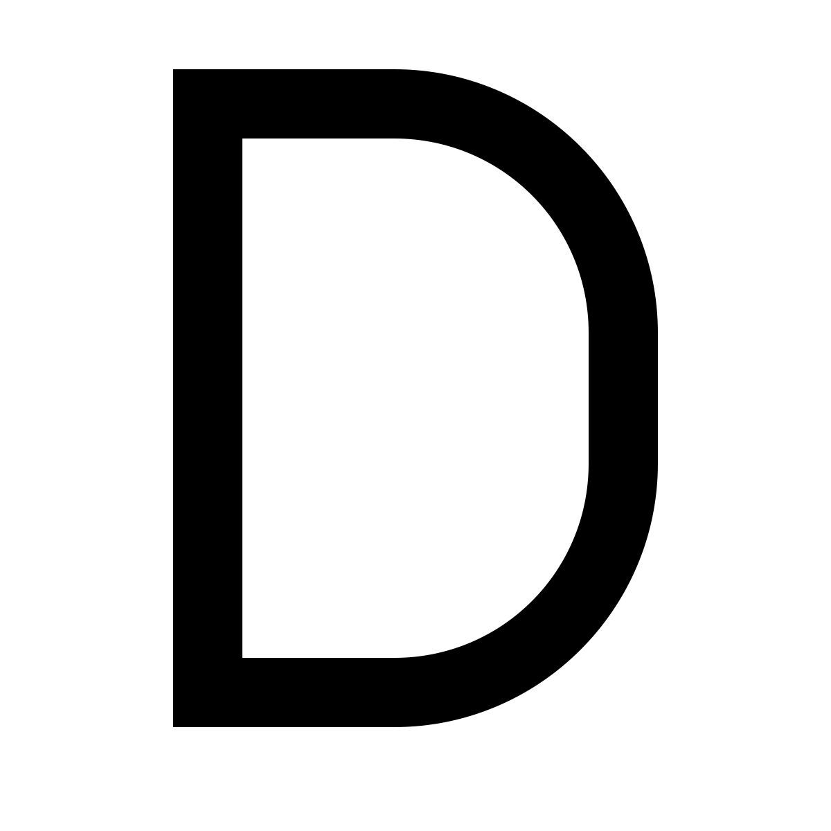 forma regular sharp style d icon