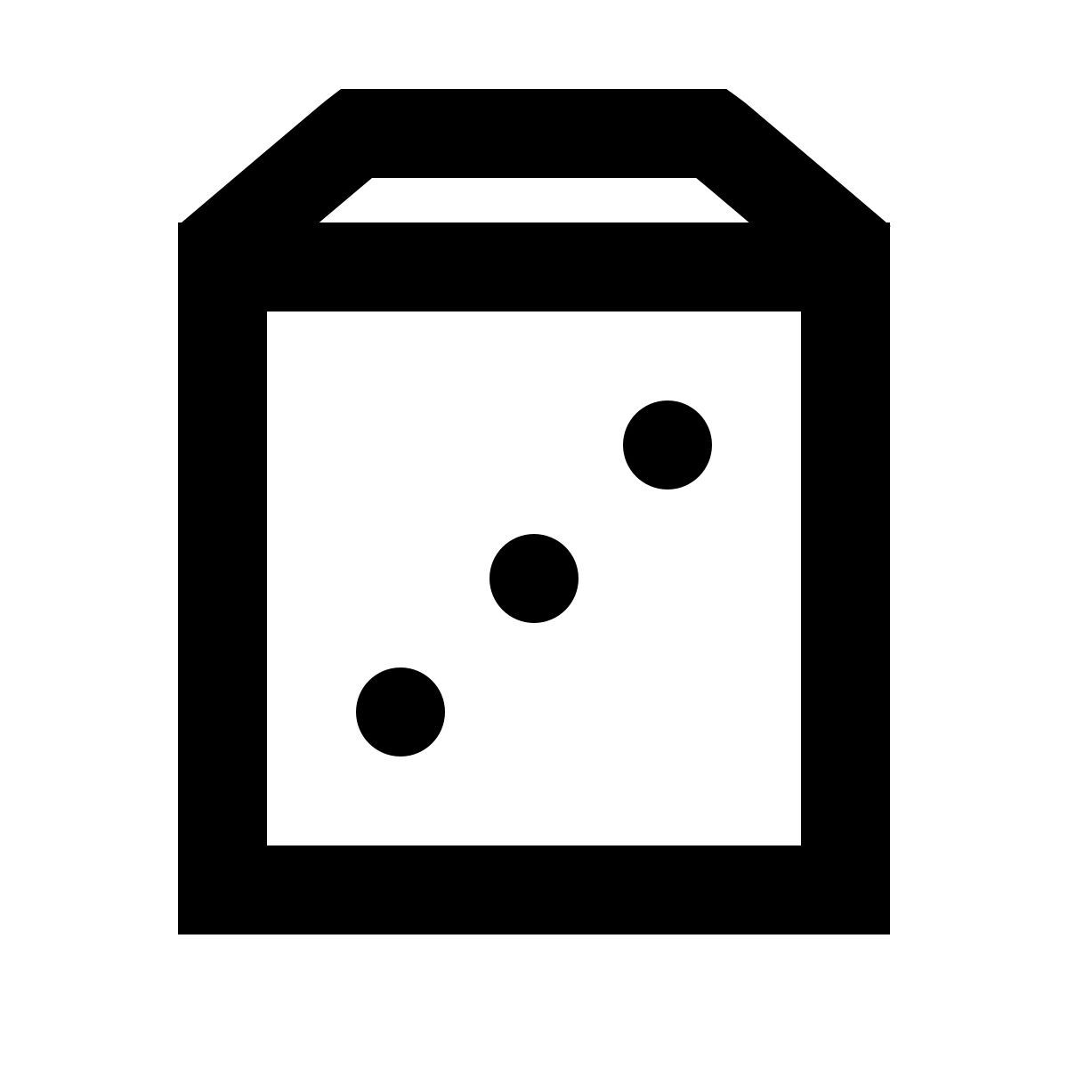 forma regular sharp style dice icon