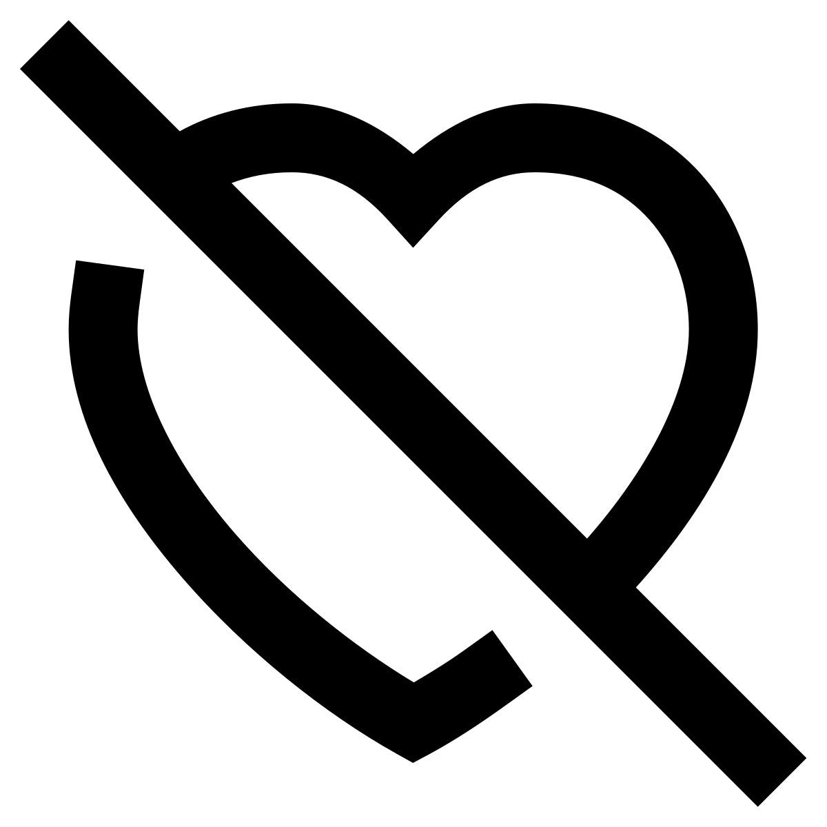 forma regular sharp style gefällt nicht icon