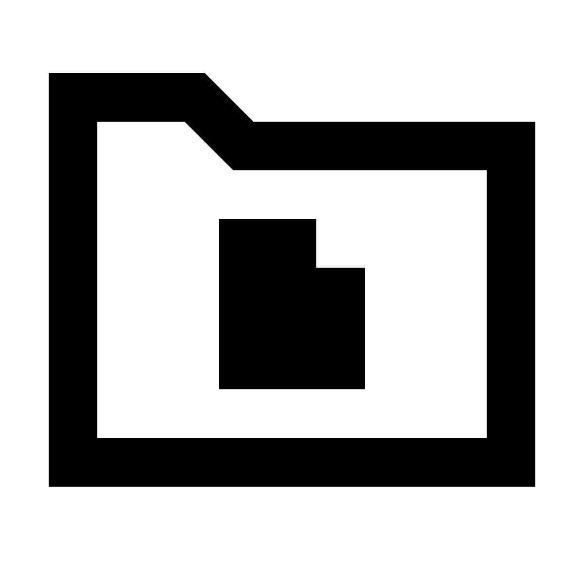 forma regular sharp style carpeta de documentos icon