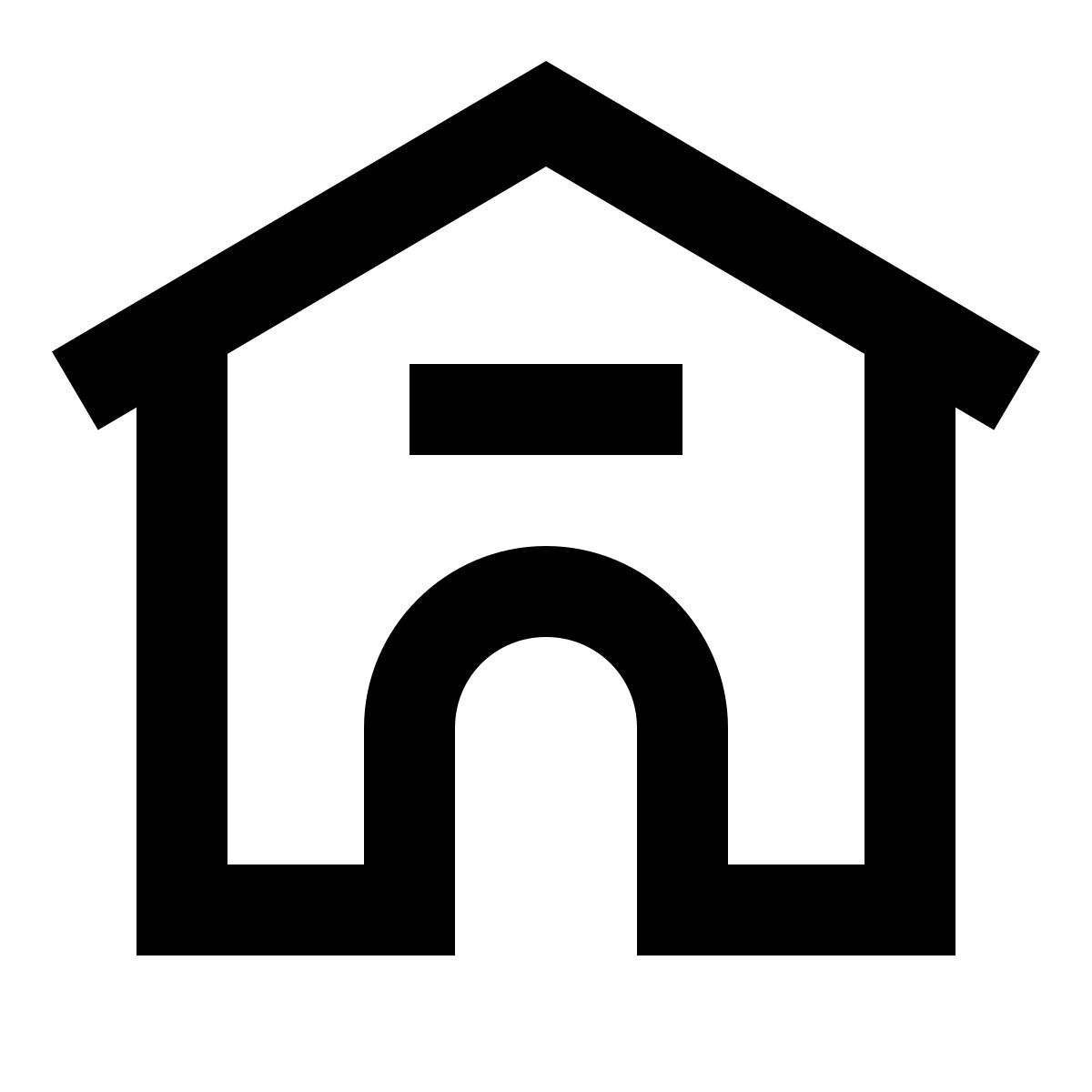 forma regular sharp style dog house icon