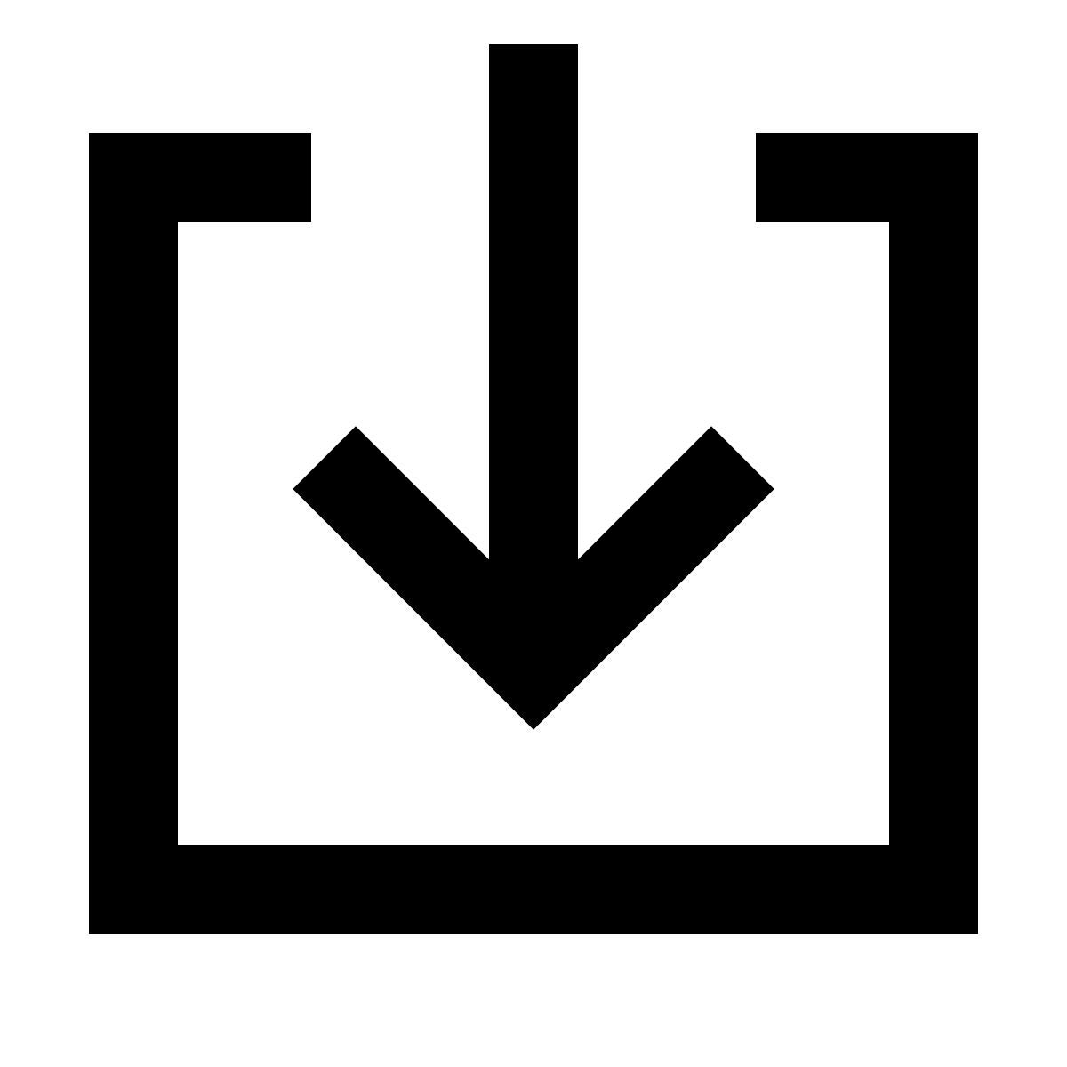 forma regular sharp style download icon