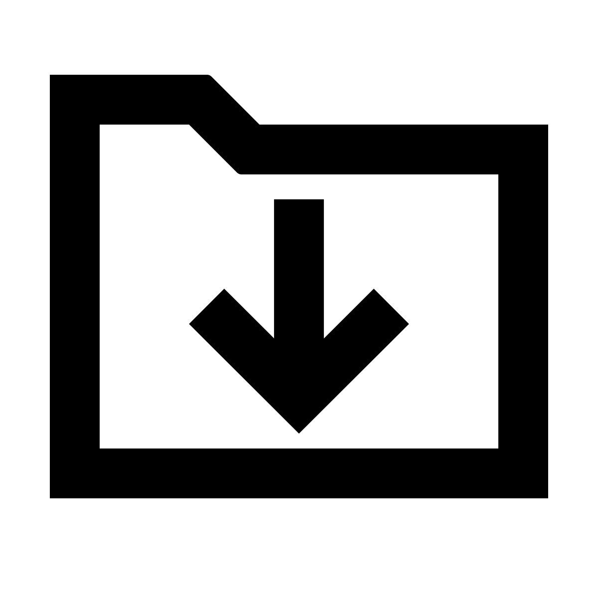 forma regular sharp style downloads folder icon