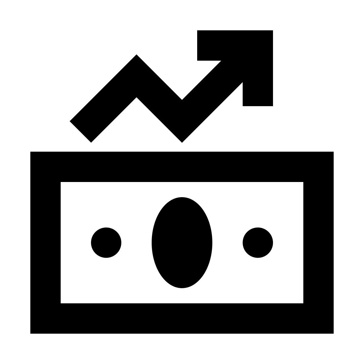 forma regular sharp style 경제 개선 icon