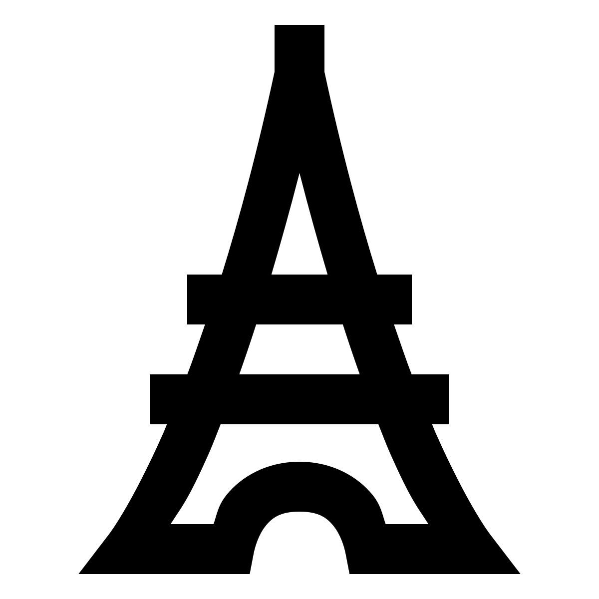 forma regular sharp style 埃菲尔铁塔 icon