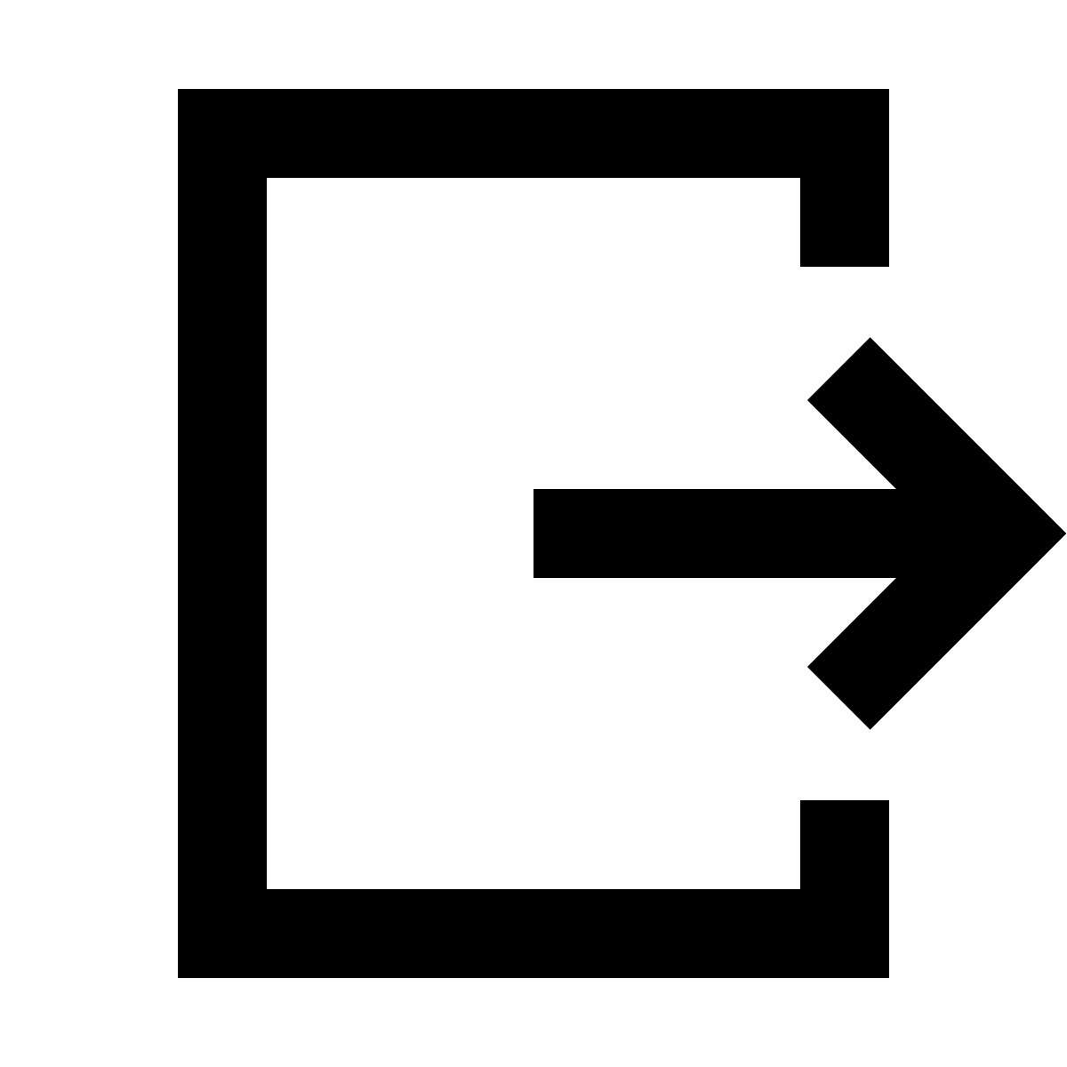 forma regular sharp style export icon