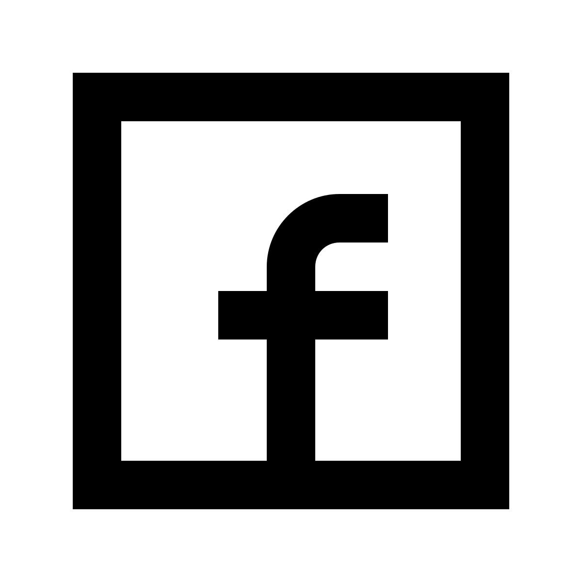 forma regular sharp style facebook icon