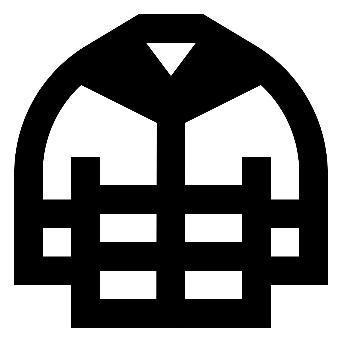 forma regular sharp style manteau de pompier icon