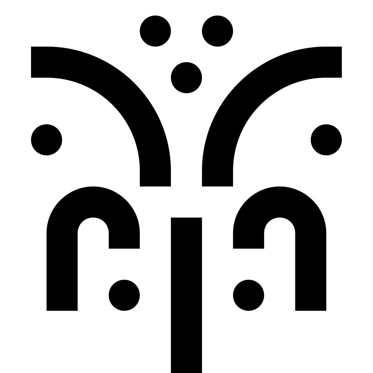 forma regular sharp style explosión de fuegos artificiales icon