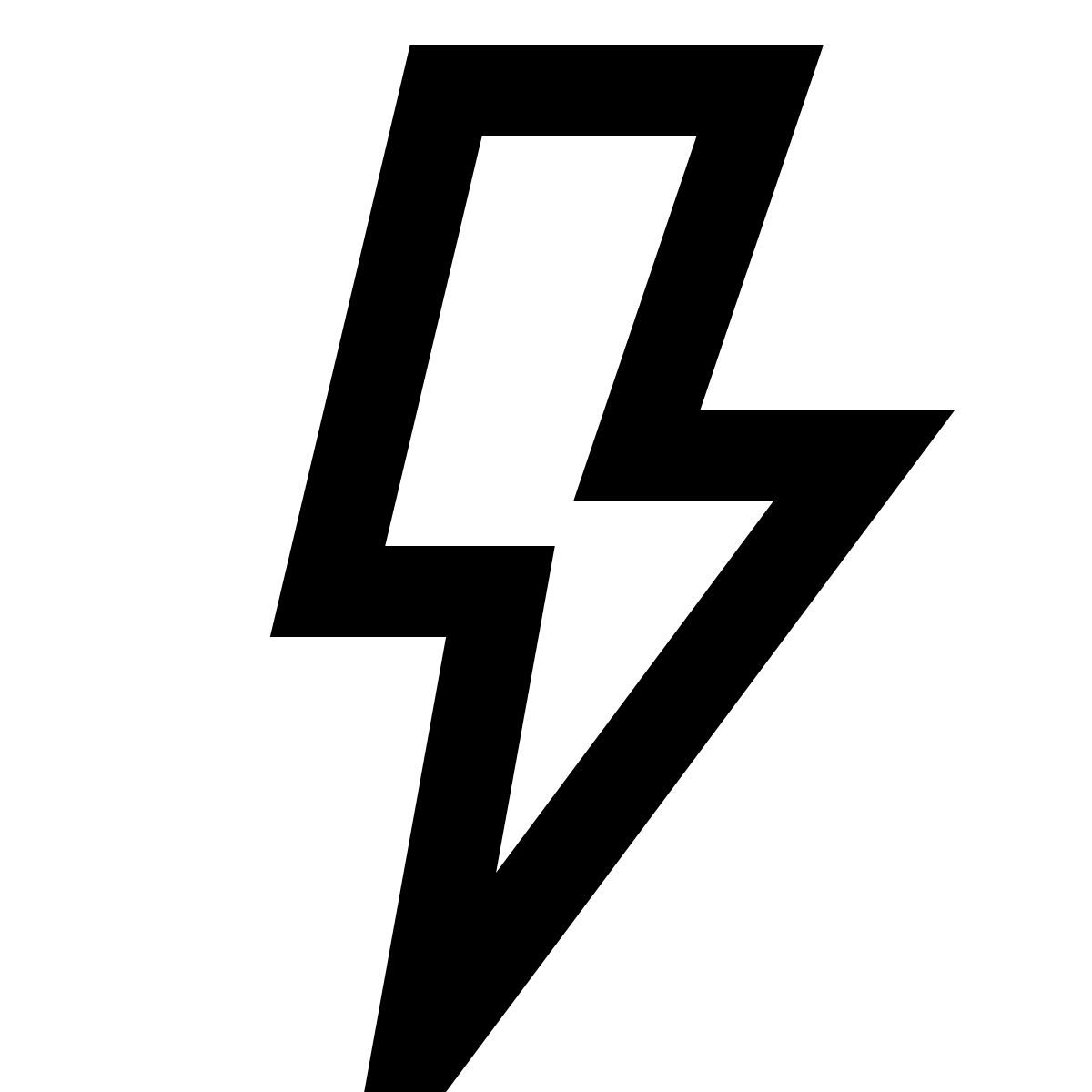 forma regular sharp style flash on icon