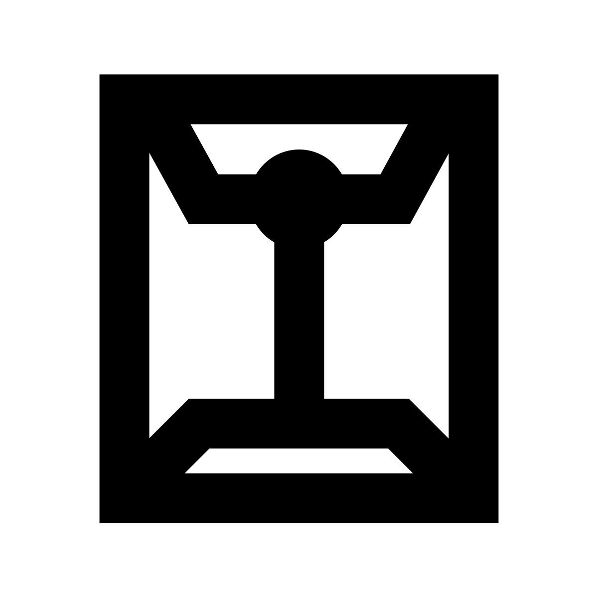 forma regular sharp style flat mailer icon