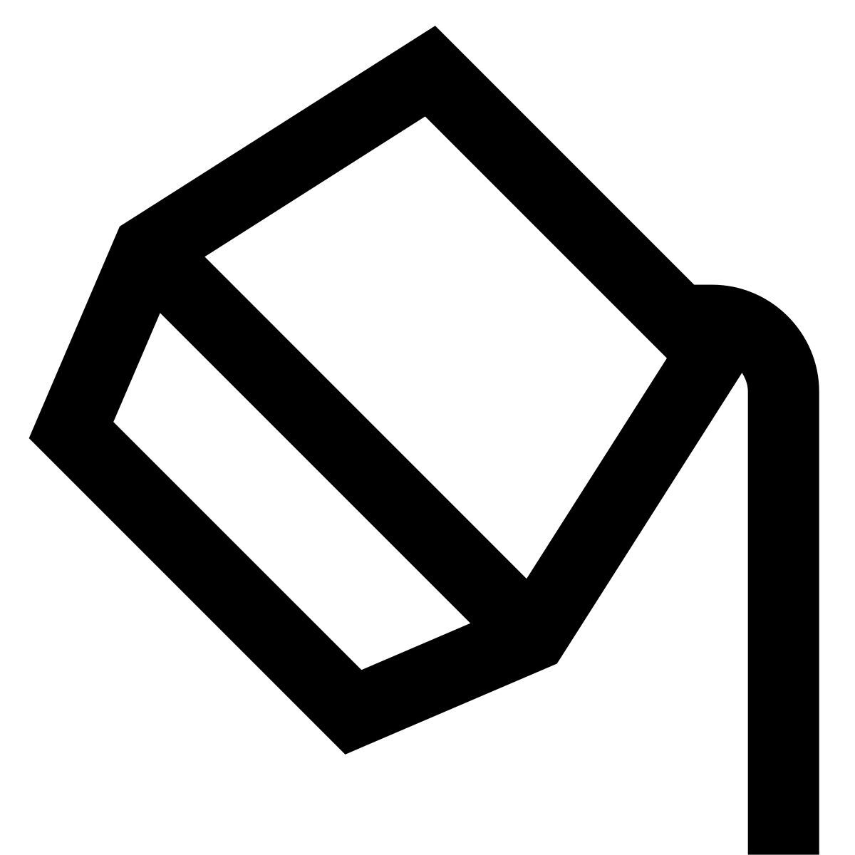 forma regular sharp style fundición icon