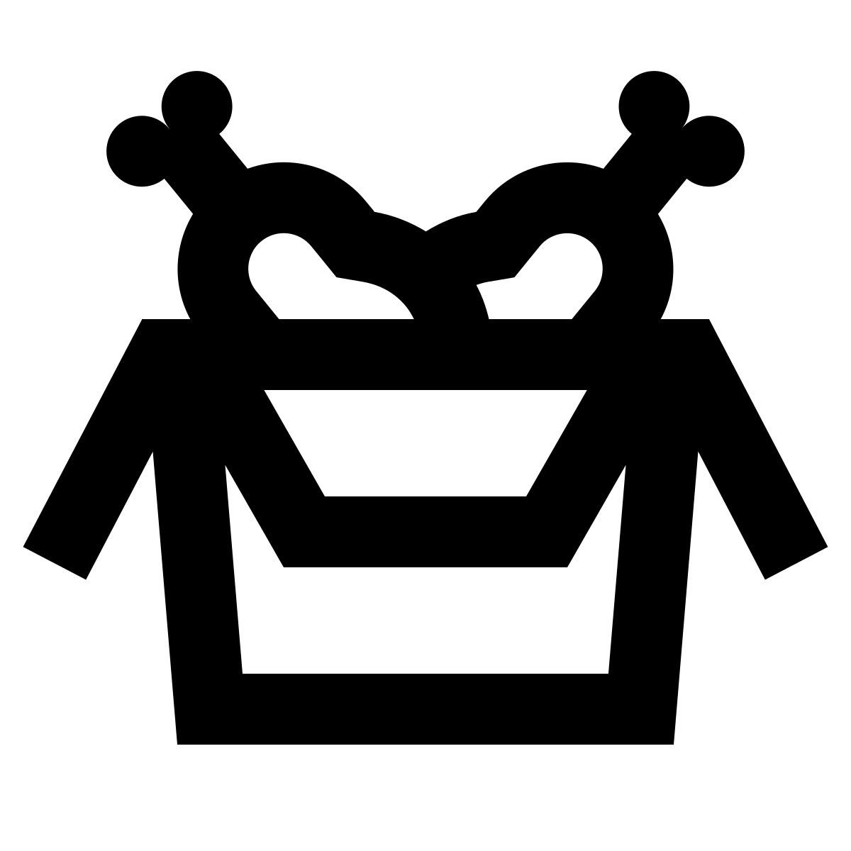 forma regular sharp style fried chicken icon