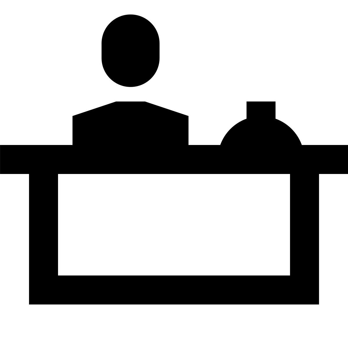 forma regular sharp style front desk icon