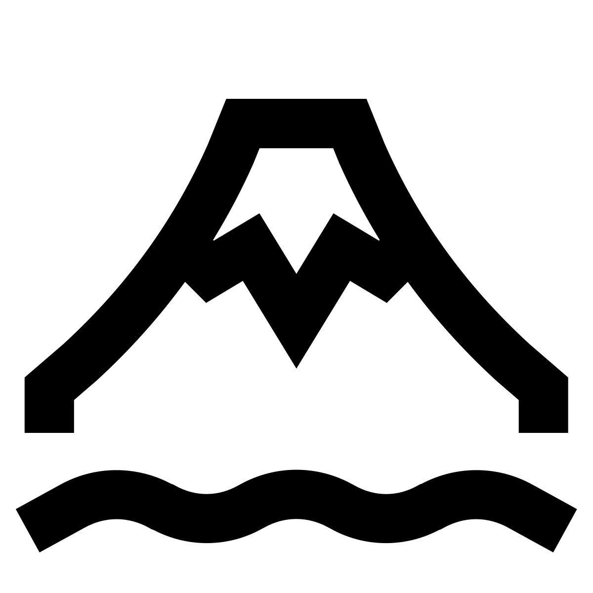 forma regular sharp style 후지 화산 icon